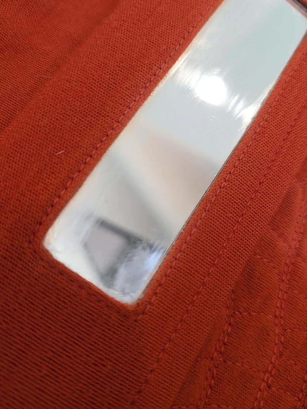 Chanel 2.55 Reissue Orange Jersey Crocodile Effect Stitching Small Double Flap.